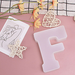 Letter F DIY Silicone Molds, Fondant Molds, Resin Casting Molds, for Chocolate, Candy, UV Resin, Epoxy Resin Craft Making, Letter.F, 160x125x36mm
