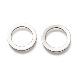 Color de Acero Inoxidable 304 de acero inoxidable que une los anillos, anillo, color acero inoxidable, 15x1 mm, diámetro interior: 11 mm
