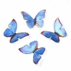 Bleu Ciel Pendentifs acryliques, 3 j imprimé, papillon, bleu ciel, 31x23x1mm, Trou: 1.2mm