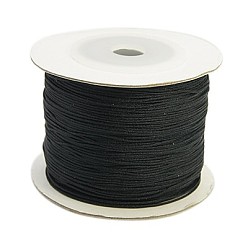 Negro Hilo de nylon, rondo, 0.5 mm, 30 yardas / rodillo, negro, 0.5 mm
