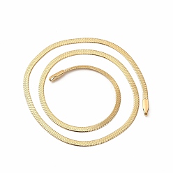 Plaqué 14K Or Véritable Placage ionique (ip) 304 fabrication de bracelets en acier inoxydable pour hommes femmes, chaînes de chevrons, réel 14 k plaqué or, 10-1/4 pouce (26 cm), 2mm