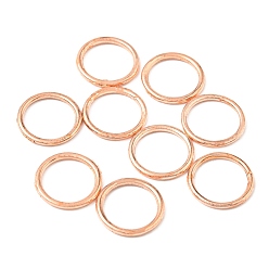 Oro Rosa Anillos del salto de aleación, anillo redondo, oro rosa, 8x1.2 mm, 16 calibre, diámetro interior: 5.5 mm