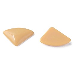 Bois Solide Cabochons acryliques opaques, triangle, burlywood, 19.5x28x5mm, environ354 pcs / 500 g