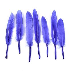 Bleu Royal Accessoires de costumes de plumes d'oie, teint, bleu royal, 100~175x13~25mm