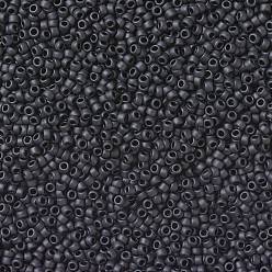 (49F) Opaque Frost Jet TOHO Round Seed Beads, Japanese Seed Beads, (49F) Opaque Frost Jet, 11/0, 2.2mm, Hole: 0.8mm, about 50000pcs/pound