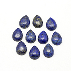 Lapis Lazuli Naturelle lapis-lazuli cabochons, teint, larme, 17~18x12~13x5mm
