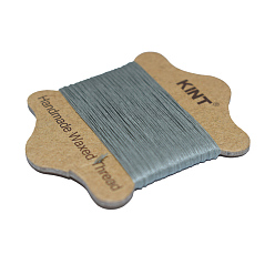 Gris Cuerda de nylon encerado, gris, 0.55 mm, aproximadamente 21.87 yardas (20 m) / tarjeta
