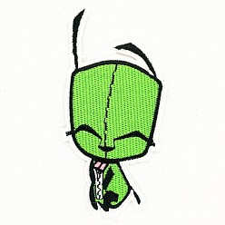 Citron Vert Fer à repasser informatisé / coudre des patchs, accessoires de costumes, lime, 118x55mm