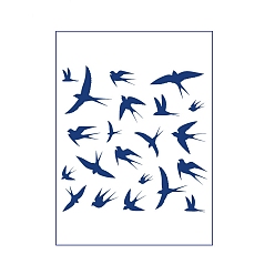 Oiseau Autocollants amovibles en papier pour tatouages temporaires étanches à l'eau, oiseau, 14x12 cm