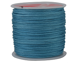 Bleu Dodger Cordon de fil de nylon, pour la fabrication de bijoux, Dodger bleu, 0.8mm, environ 109.36 yards (100m)/rouleau