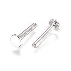 Stainless Steel Color 201 Stainless Steel Findings, Stainless Steel Color, 13x5mm, Pin: 2mm