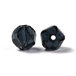 Azul Oscuro Imitación perlas de cristal austriaco, aaa grado, facetados, polígono, azul oscuro, 8 mm, agujero: 0.9~1 mm