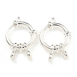 Silver 304 Stainless Steel Spring Ring Clasps, Ring, Silver, 16x2.5mm, Hole: 2.5mm