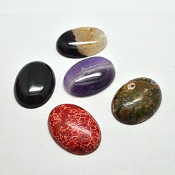 Mixed Stone Gemstone Cabochons, Oval, Mixed Stone, Mixed Color, 20x15x6mm