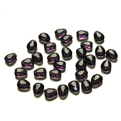 Indigo Imitations de perles de cristal autrichien, grade de aaa, facette, larme, indigo, 8x6x3.5mm, Trou: 0.7~0.9mm