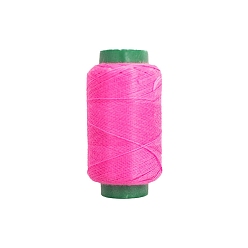 Фуксиновый Швейные нитки из полиэстера, для ручного и машинного шитья, вышивка кисточкой, красно-фиолетовые, 0.25 мм