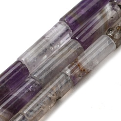Fluorine Fluorite naturel chapelets de perles, colonne, 12.5~14x4~4.5mm, Trou: 1mm, Environ 28~29 pcs/chapelet, 15.35~15.55 pouce (39~39.5 cm)