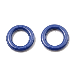 Azul Anillo de unión de cerámica con circonita bioceramics, sin níquel, sin decoloración e hipoalergénico, conector de anillo redondo, azul, 12x2 mm, diámetro interior: 7.5 mm
