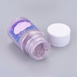 Lilac Pearlescent Mica Pigment Pearl Powder, For UV Resin, Epoxy Resin & Nail Art Craft Jewelry Making, Lilac, Bottle: 29x50mm, about 6~7g/bottle