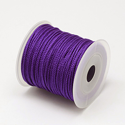 Темно-Фиолетовый Плетеные нити нейлона, темно-фиолетовый, 2 мм, около 25.15 ярдов (23 м) / рулон