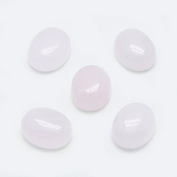Cuarzo Rosa Natural aumentó de cabujones de cuarzo, oval, 10x8x4 mm