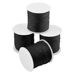 Negro Hilos de nylon, negro, 1 mm, sobre 109.3yards / rodillo (100 m / rollo)