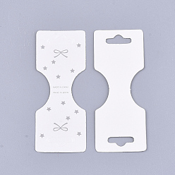 Creamy White Cardboard Display Cards, Used For Necklace, Bracelet, Ivory, 9x3.5cm