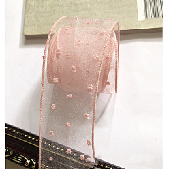BrumosaRosa Cinta de seersucker, para corbata de moño, Coser accesorios para el cabello, rosa brumosa, 2 pulgada (50 mm), aproximadamente 27.34 yardas (25 m) / bolsa