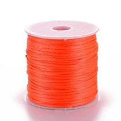 Naranja Rojo Hilo de nylon, rojo naranja, 1.5 mm, aproximadamente 49.21 yardas (45 m) / rollo