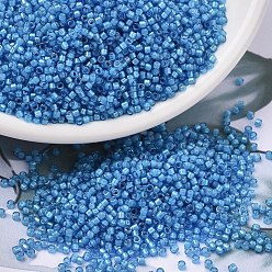 (DB1783) Blanc Doublé Capri Bleu AB Perles miyuki delica, cylindre, perles de rocaille japonais, 11/0, (db 1783) capri ligné blanc bleu ab, 1.3x1.6mm, trou: 0.8 mm, environ 10000 PCs / sachet , 50 g / sac