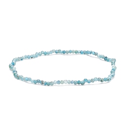 Apatite Bracelet extensible en perles d'apatite naturelle, bijoux en pierres précieuses pour femmes, large: 2 mm, diamètre intérieur: 2-1/4 pouce (5.7 cm)