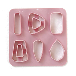 Otros Herramientas de plastilina de plástico abs, cortadores de arcilla, herramientas de modelado, patrón geométrico, 10x10 cm