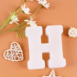 Letter H DIY Silicone Molds, Fondant Molds, Resin Casting Molds, for Chocolate, Candy, UV Resin, Epoxy Resin Craft Making, Letter.H, 163x143x36mm