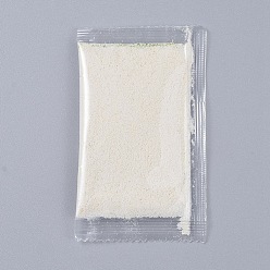 White Decorative Moss Powder, for Terrariums, DIY Epoxy Resin Material Filling, White, Packing Bag: 99x58x7mm