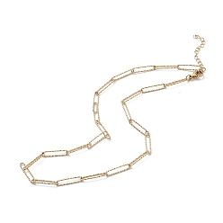 Золотой Ионное покрытие (ip) 304 ожерелье-цепочка из нержавеющей стали для мужчин и женщин, золотые, 17.87 дюйм (45.4 см)