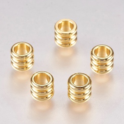 Golden 201 Stainless Steel Beads, Column, Golden, 5x4.5mm, Hole: 3mm