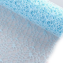 Небесно-голубой Тканевая сетка для упаковки цветочных букетов, голубой, 4500x500 мм
