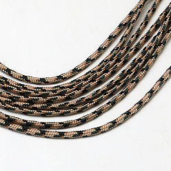 Chameau Corde de corde de polyester et de spandex, 1 noyau interne, chameau, 2mm, environ 109.36 yards (100m)/paquet