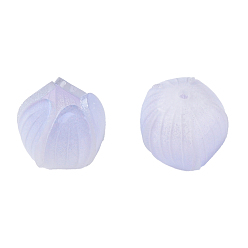 Lilac Plastic Beads, Flower, Lilac, 13x13x12mm, Hole: 1.2mm