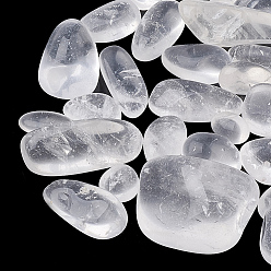Quartz Crystal Natural Quartz Crystal Home Decorations, Display Decorations, Large Tumbled Stones, Healing Stones for Chakras Balancing, Crystal Therapy, Meditation, Reiki, Nugget, 10~30x6~25x5~18mm