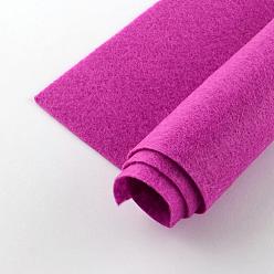 Camellia Non Woven Fabric Embroidery Needle Felt for DIY Crafts, Square, Camellia, 298~300x298~300x1mm, about 50pcs/bag