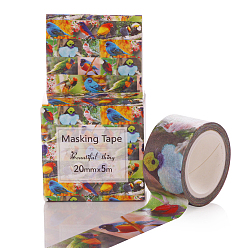 Coloré Bandes de papier décoratives scrapbook bricolage, ruban adhésif, fleur, colorées, 20mm