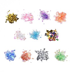 Mixed Color Plastic Candy Sequins/Paillette Chip, UV Resin Filler, for Epoxy Resin Jewelry Making, Mixed Color, 2~20x2~16mm, about 20g/bag