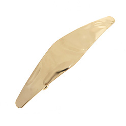Золотой Заколка для волос из латуни, фурнитура французских зажим для волос, ромб, золотые, 100x22 мм