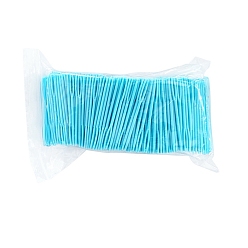 Голубой Спицы из пластиковой пряжи, тупые иглы с большим ушком, детская игла, голубой, 70 мм, 1000 шт / пакет