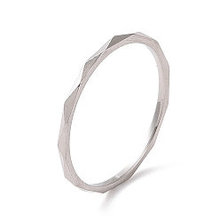 Нержавеющая Сталь Цвет 201 ромбовидное кольцо из нержавеющей стали для женщин, цвет нержавеющей стали, внутренний диаметр: 17 мм
