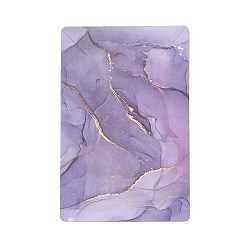 Pourpre Moyen Cartes d'affichage de bijoux en papier de carton de marquage à chaud, pour accrocher boucle d'oreille et collier, rectangle, support violet, 9x6x0.04 cm, Trou: 1.6mm