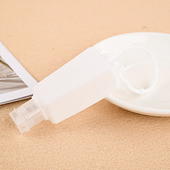 Белый Пластиковая бутылка с дезинфицирующим средством для рук с силиконовой крышкой, портативный дорожный брелок для бутылочек, белые, 10 мм
