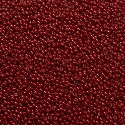 (45) Opaque Pepper Red Cuentas de semillas redondas toho, granos de la semilla japonés, (45) pimiento rojo opaco, 11/0, 2.2 mm, agujero: 0.8 mm, Sobre 5555 unidades / 50 g