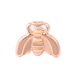 Or Rose Goujons de bande de montre d'abeille d'alliage, clous métalliques pour accessoires de boucles de montre, or rose, 0.6x0.8 cm